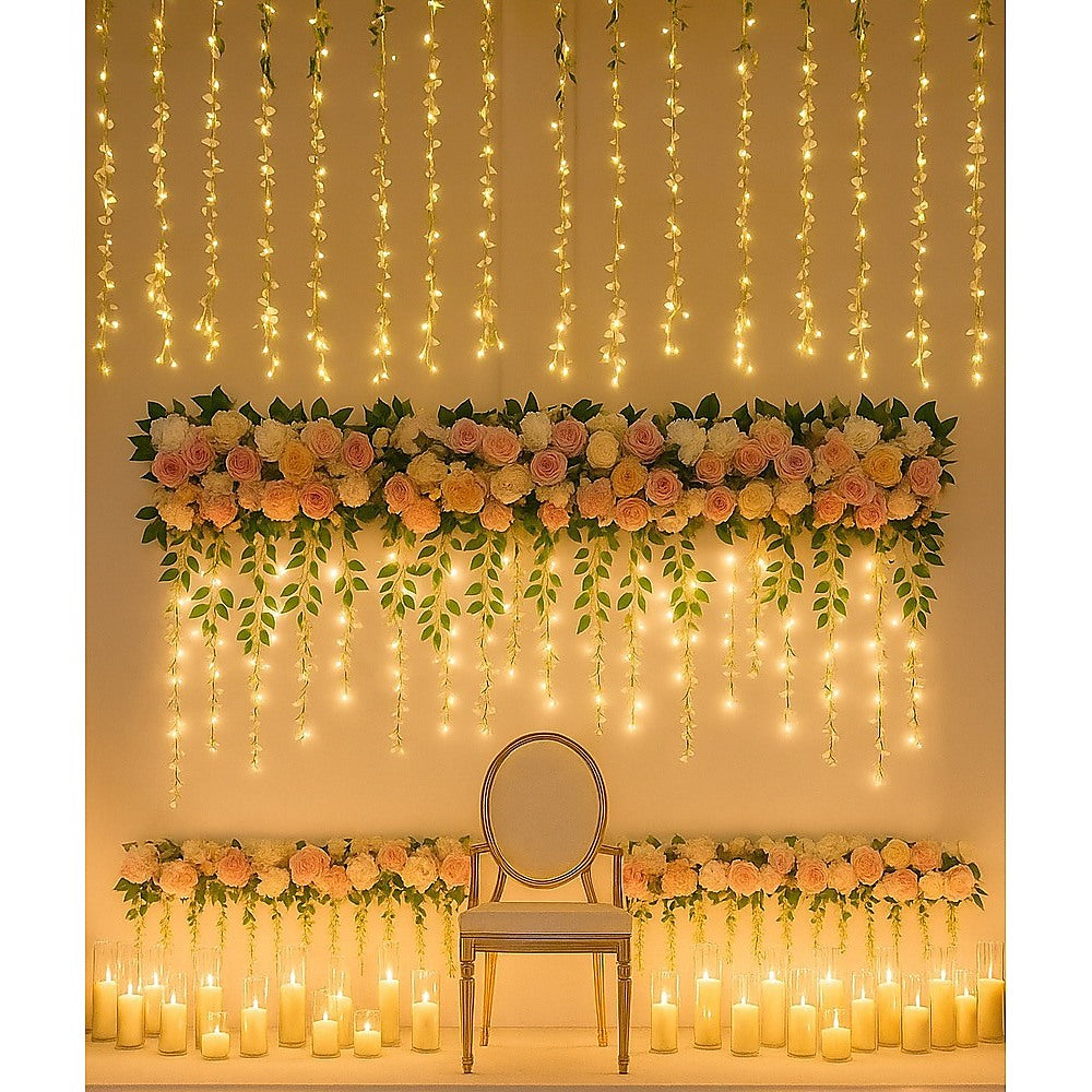 1M Artificial Flower Runner Arrangement Panel Wall Rose DIY Wedding Party D?cor