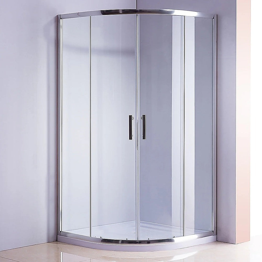 100x100cm Rounded Curved Shower Base in White