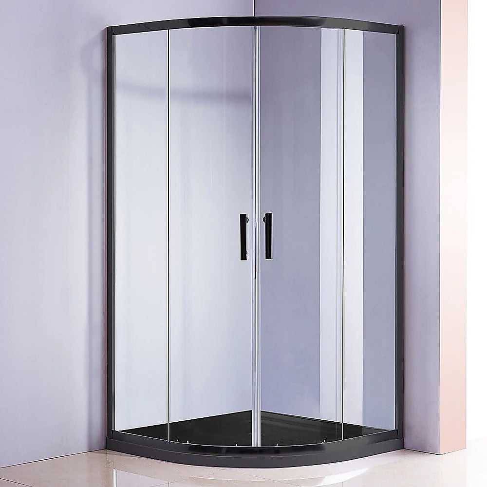 100x100cm Rounded Curved Shower Base in White