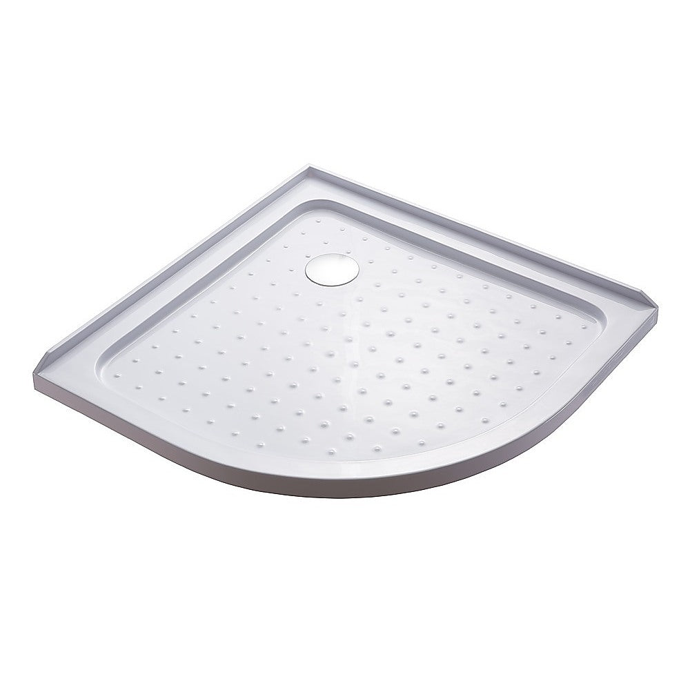 100x100cm Rounded Curved Shower Base in White