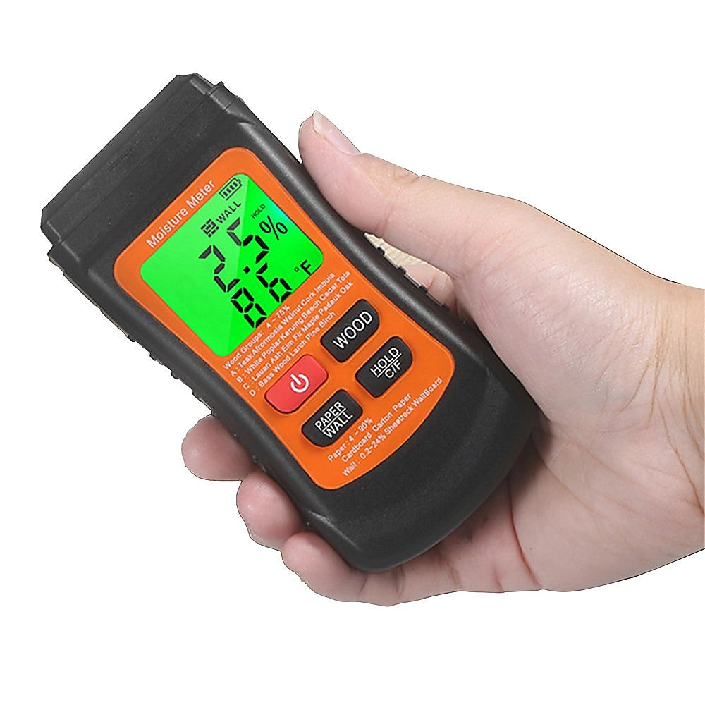 Moisture Meter Wood Masonry Wall & Other Materials Damp Meter Detector