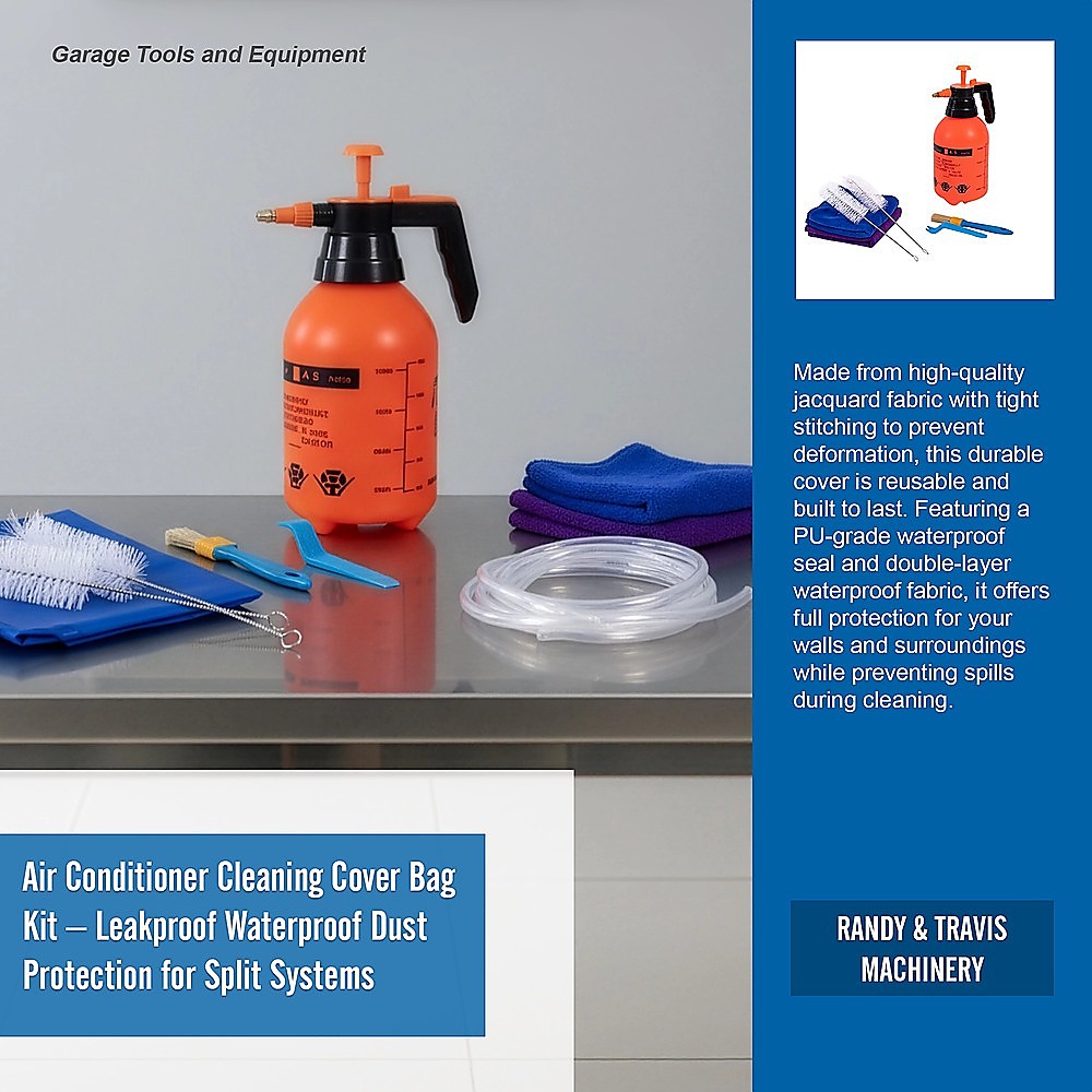 Air Conditioner Cleaning Cover Bag Kit ??Leakproof Waterproof Dust Protection for Split Systems