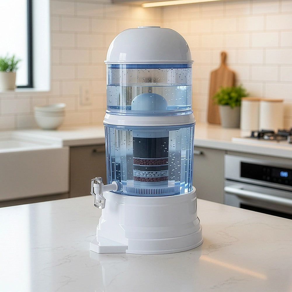16L Benchtop Water Filter Dispenser ??Ceramic Filtration System