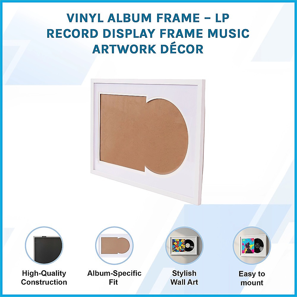 Vinyl Album Frame ??LP Record Display Frame Music Artwork D?cor
