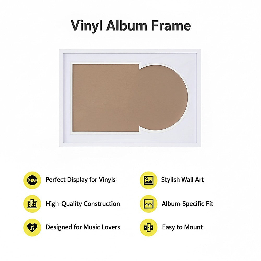Vinyl Album Frame ??LP Record Display Frame Music Artwork D?cor