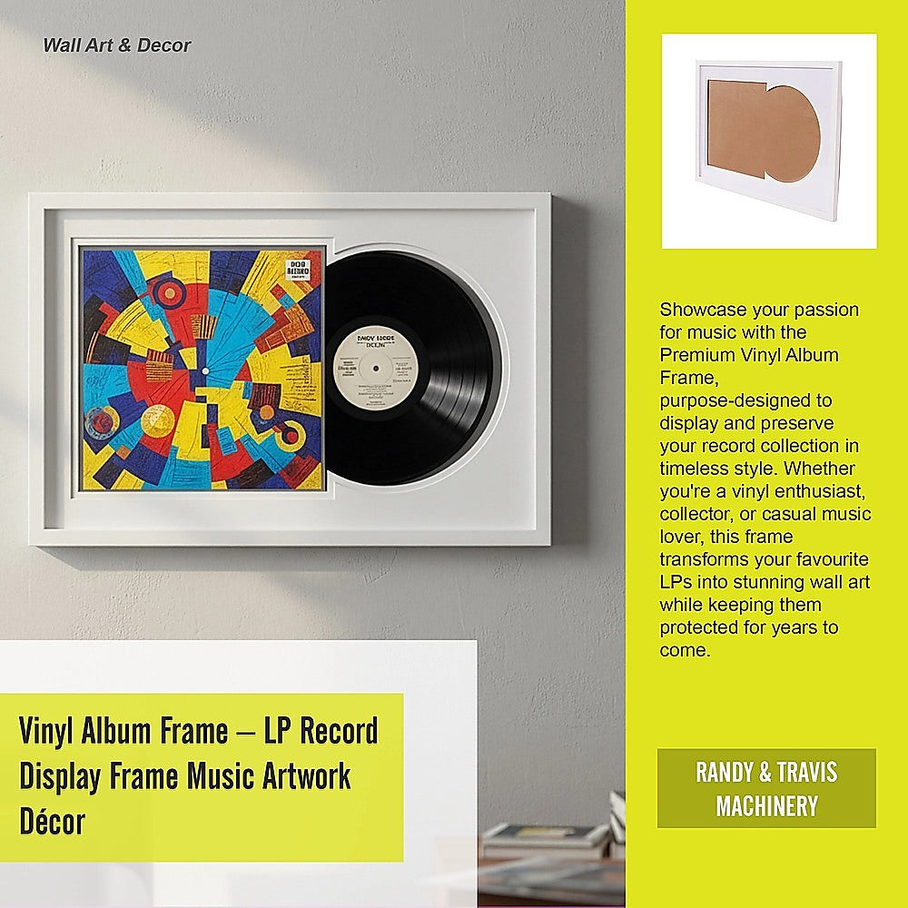 Vinyl Album Frame ??LP Record Display Frame Music Artwork D?cor