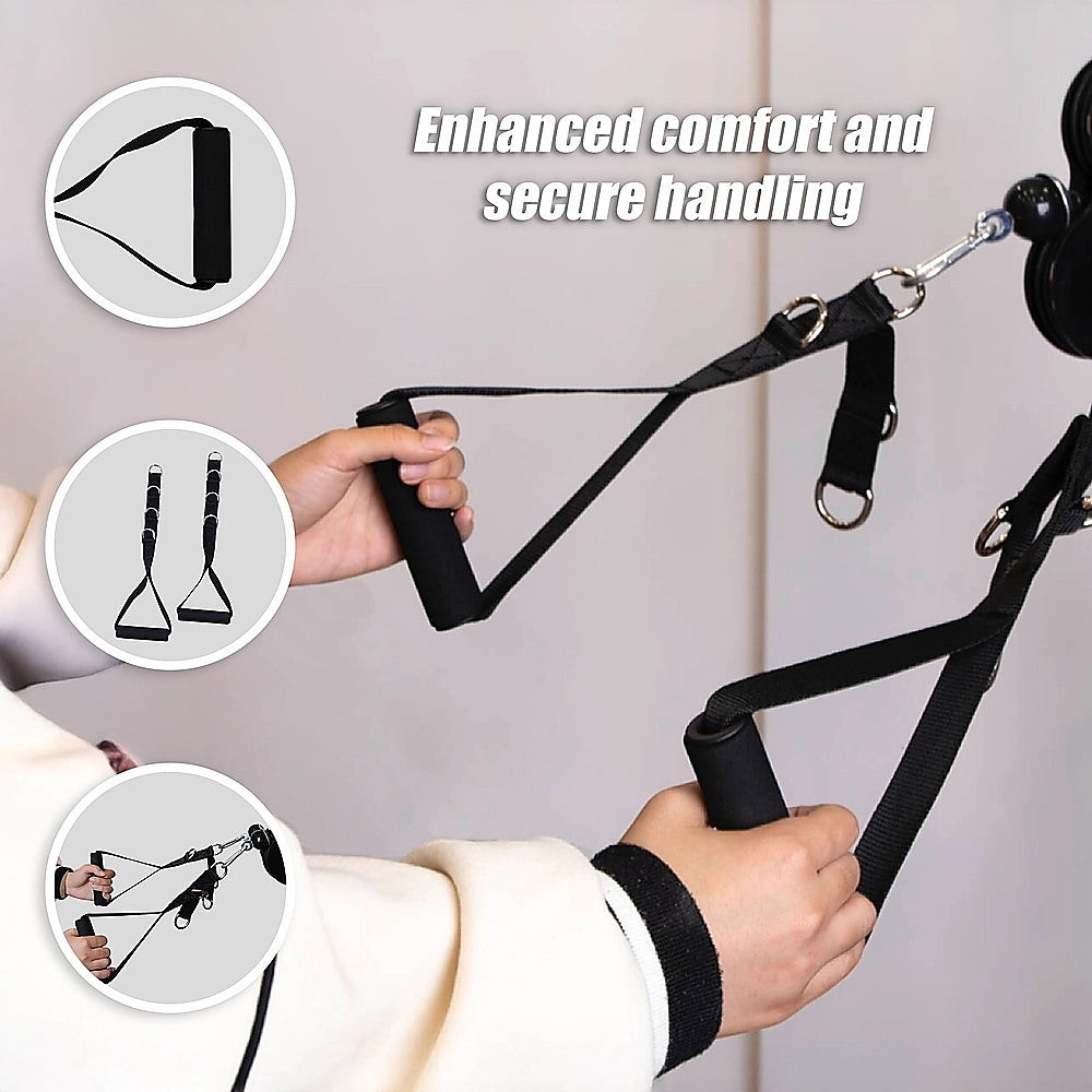 2 x Universal Foam Handle Exercise Machine Attachments