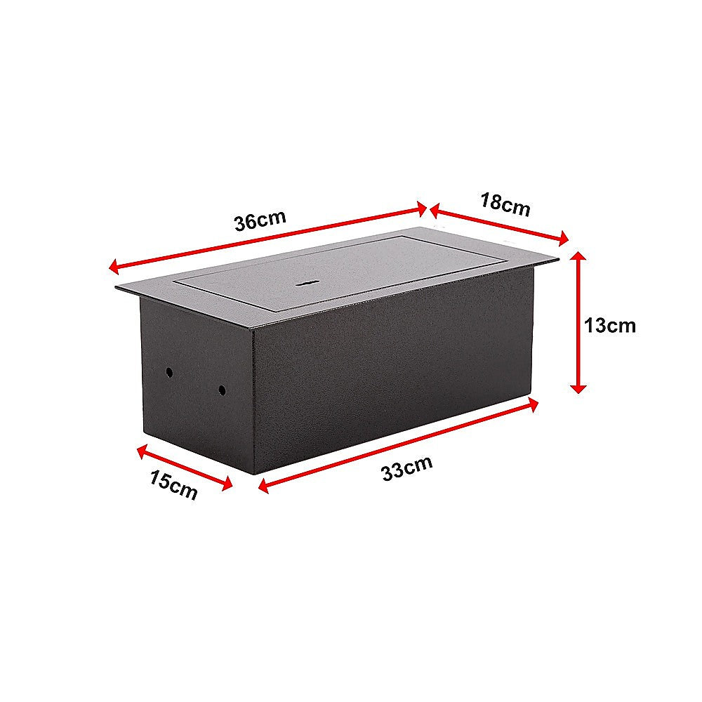 Underfloor Concealed Safe with Key – Heavy Duty Hidden Floor Security Box
