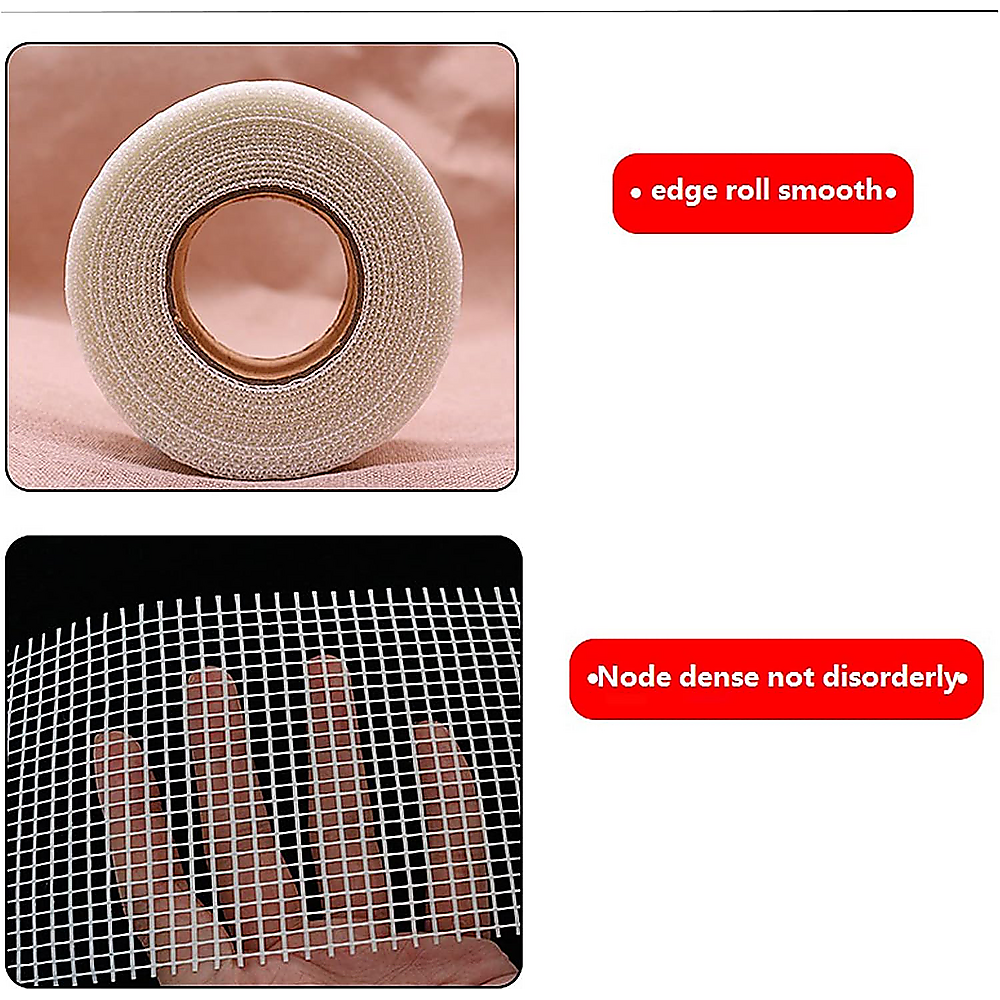 24-Pack Fibreglass Plasterboard Joint Tapes – 50mm x 90m Self-Adhesive Drywall Mesh Rolls