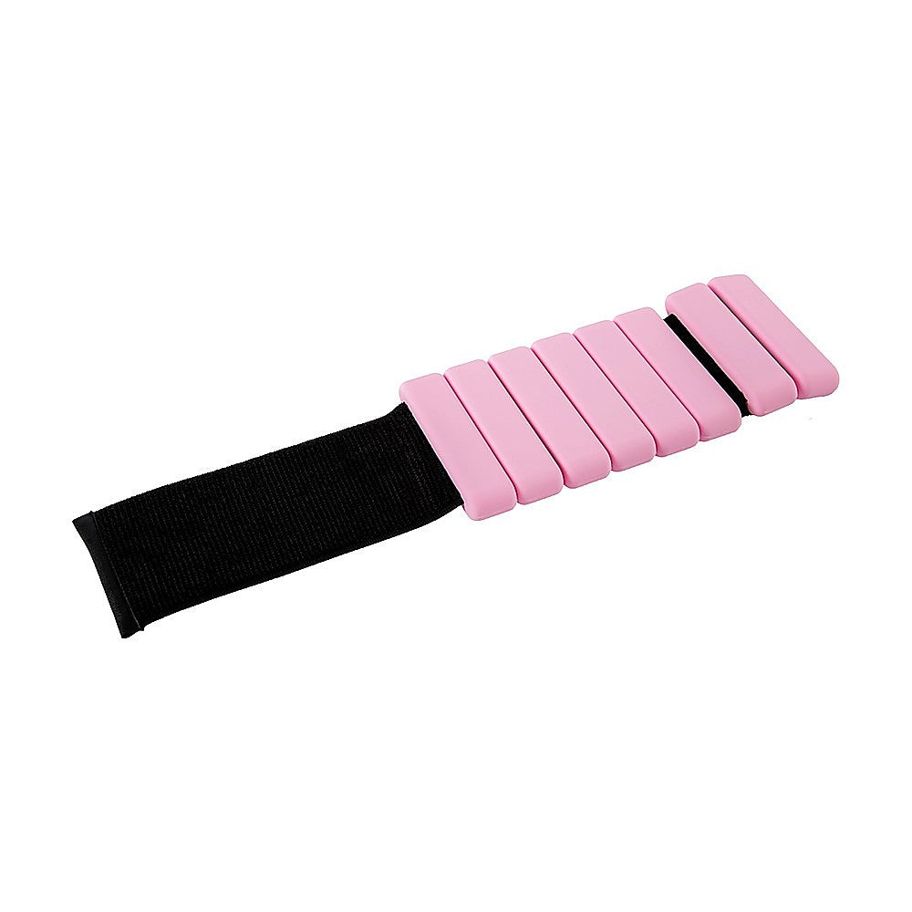 2-Piece Ankle & Wrist Weights – 2kg Pair Adjustable Workout Bangles (Pink)