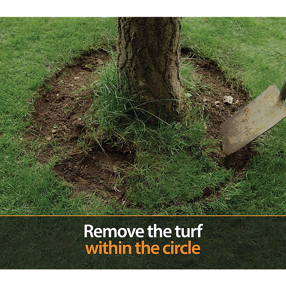 60cm Steel Garden Tree Ring with Spikes – Heavy-Duty Root Barrier & Edging