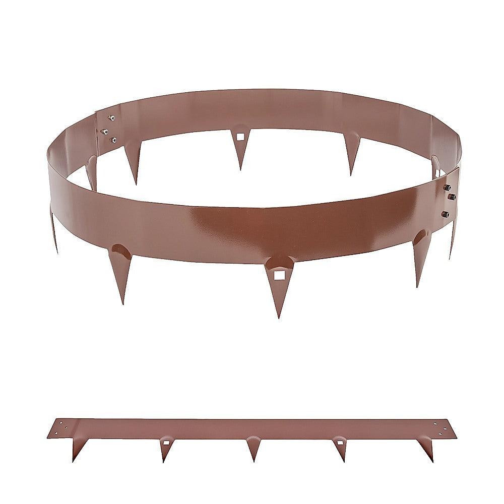 60cm Steel Garden Tree Ring with Spikes – Heavy-Duty Root Barrier & Edging