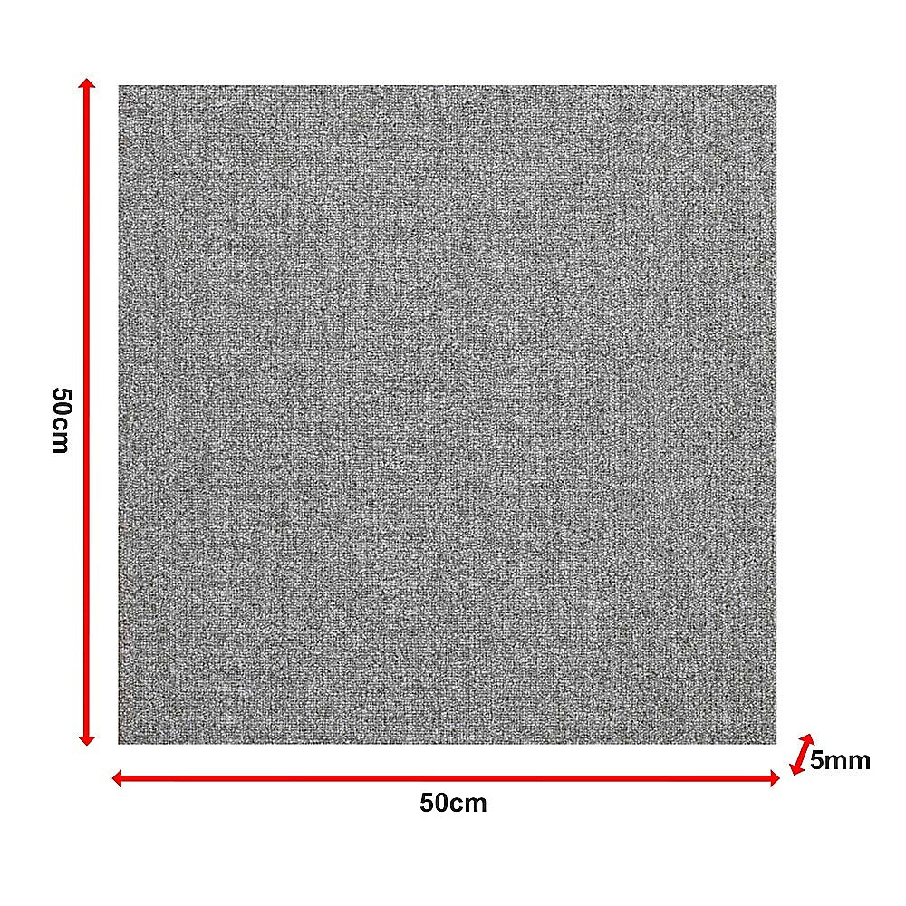 5m² Light Grey Carpet Tiles Set – Commercial & Domestic Flooring for Office, Retail, Home