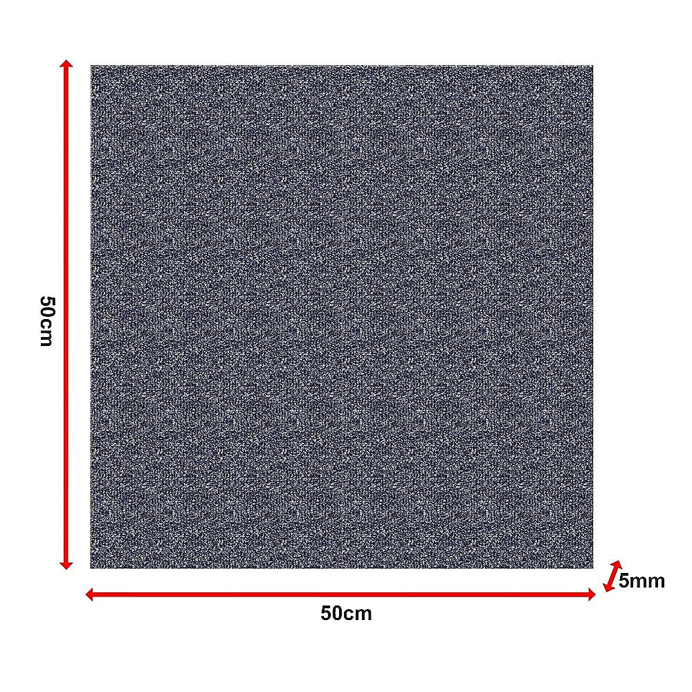 5m² Blue Carpet Tiles Set – Commercial & Domestic Flooring for Office, Retail, Home