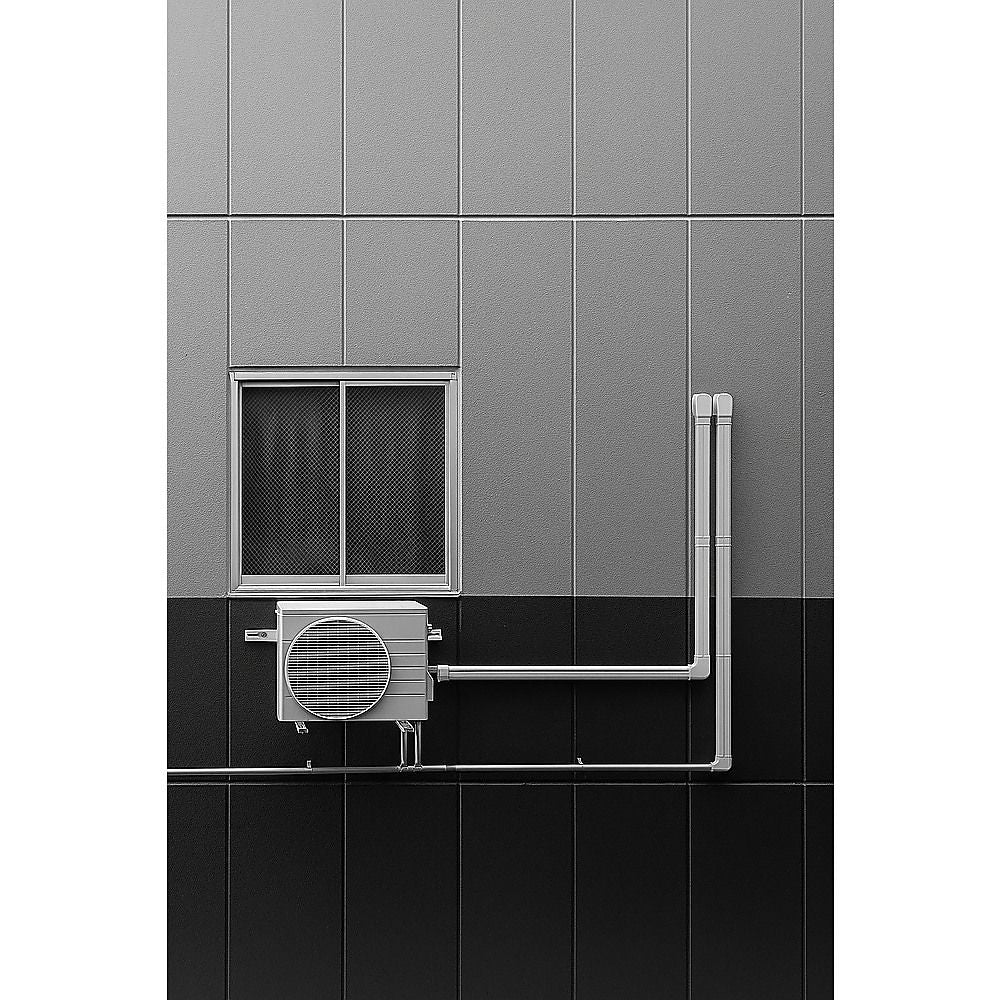 4.8m Mini Split AC Line Set Cover Kit PVC Duct for Central Air Conditioner Installation