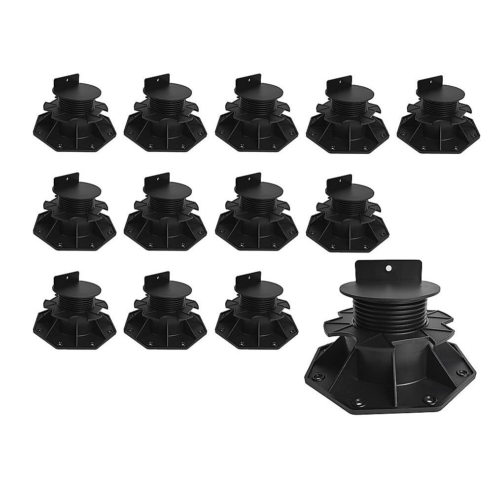 12 Pack Adjustable Deck Support Pedestals – Deck Foundation Bases