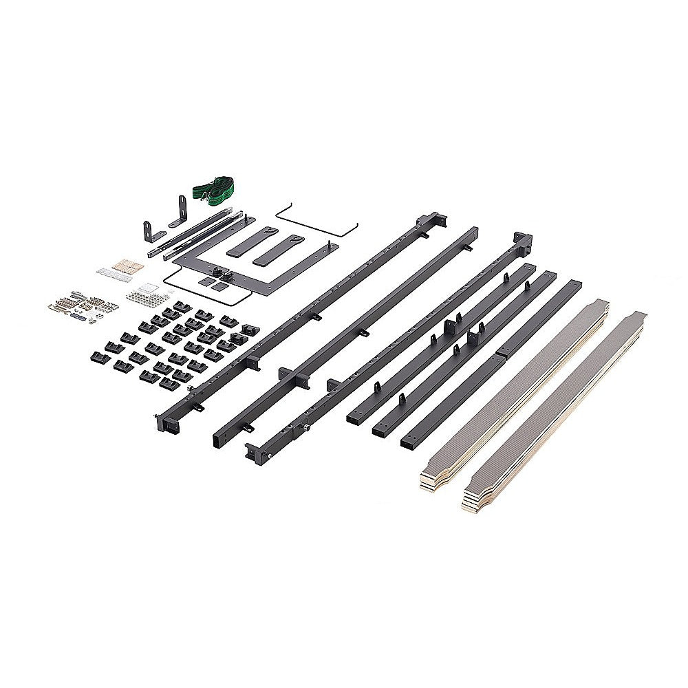 Double DIY Wall Bed Hardware Kit with Gold handle – Frame & Mechanism for Custom Build
