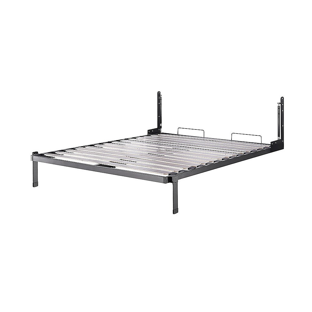 Queen DIY Wall Bed Hardware Kit with Silver handle – Frame & Mechanism for Custom Build