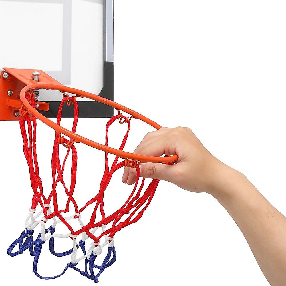 Indoor Mini Basketball Hoop Set – Door Mounted Backboard Kit with Ring & Ball