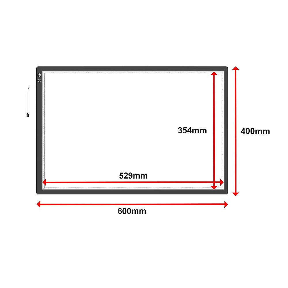 A2 LED Light Box for Drawing, Calligraphy & Tracing Artists Pad