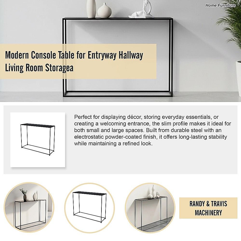 Modern Console Table for Entryway Hallway Living Room Storage