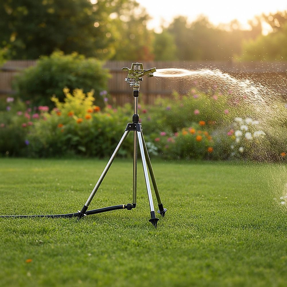 Tripod Rotating Sprinkler Automatic Irrigation Garden Watering