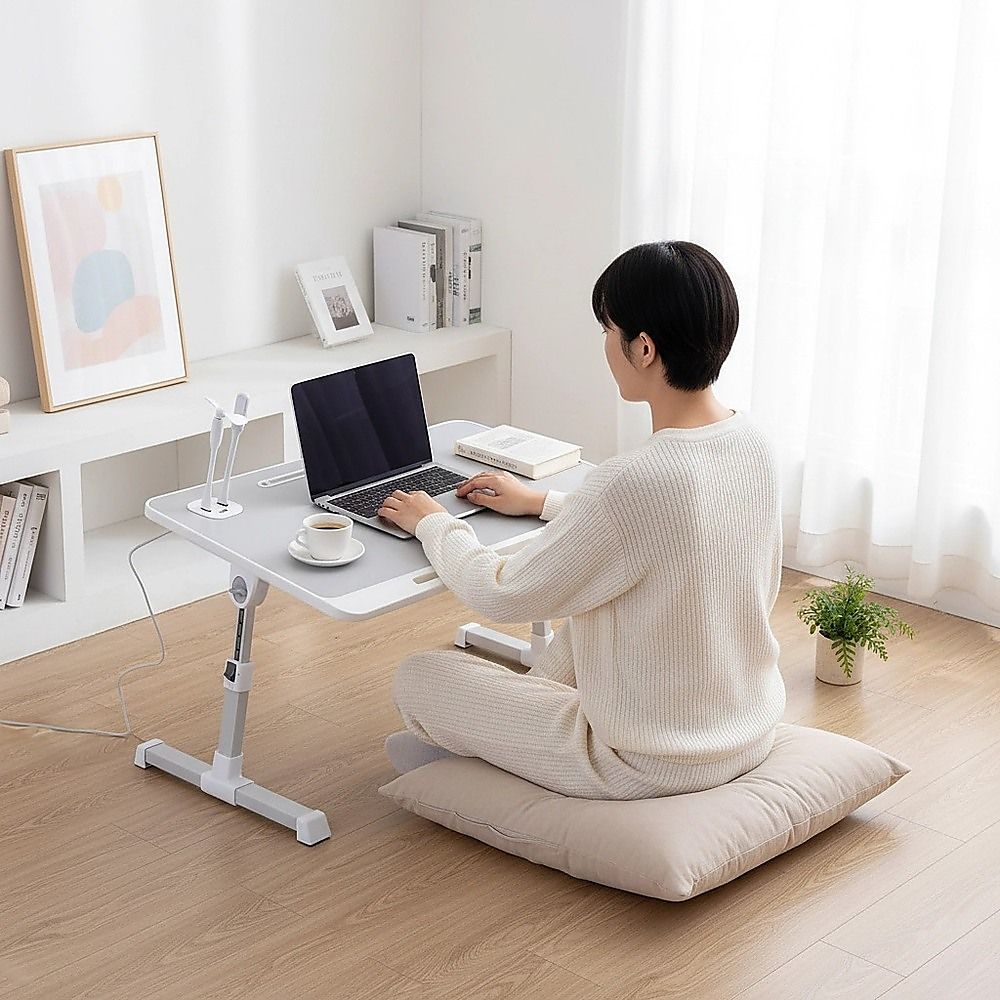 Adjustable Laptop Table Stand Lap Bed Tray for Home Office Use