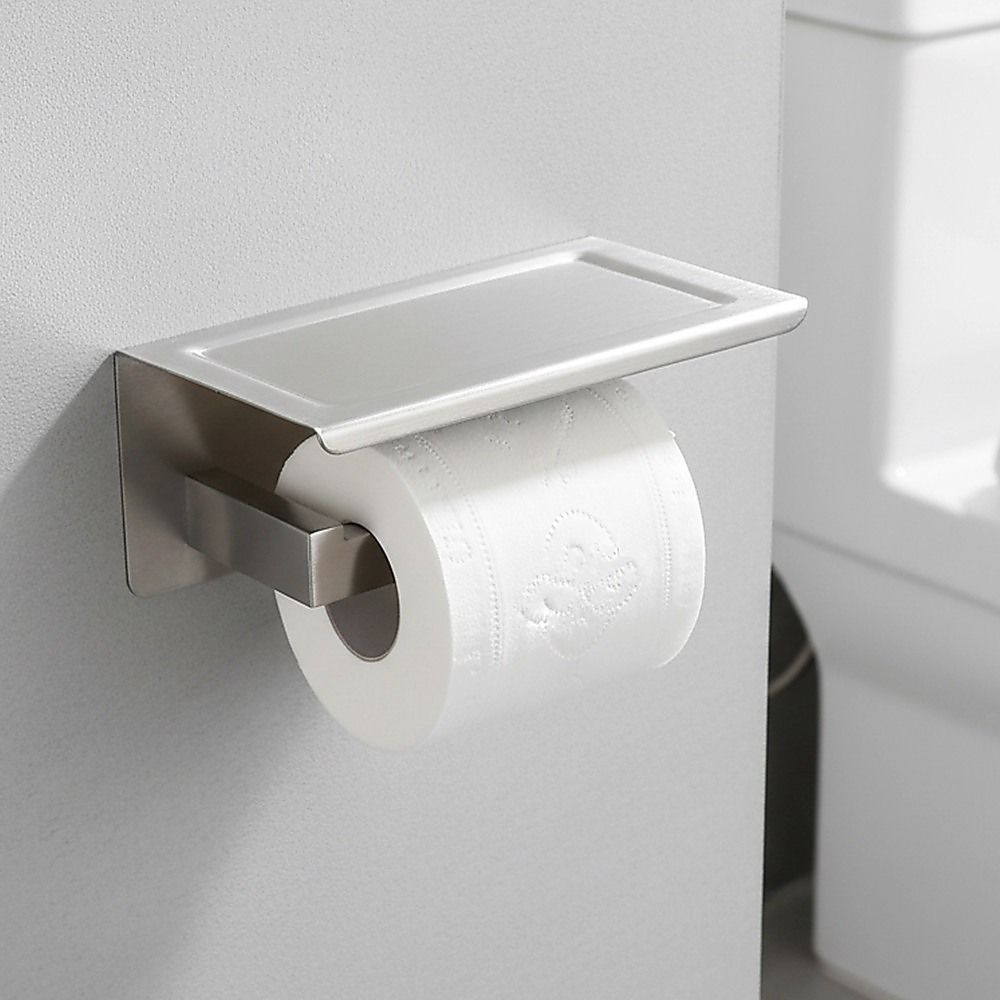 Toilet Paper Holder 304 Stainless Steel Roll Hook Storage Rack