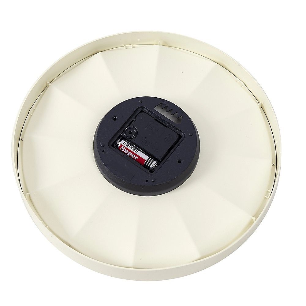 30cm Round Wall Clock Silent Sweep Modern ABS Frame