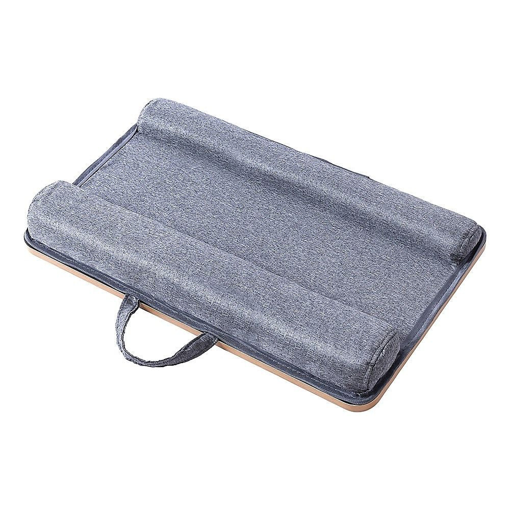 Portable Lap Desk with Mouse Pad Cushion Oak