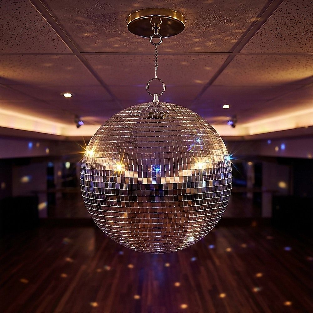 Silver Mirror Disco Ball Hanging DJ Party Decor