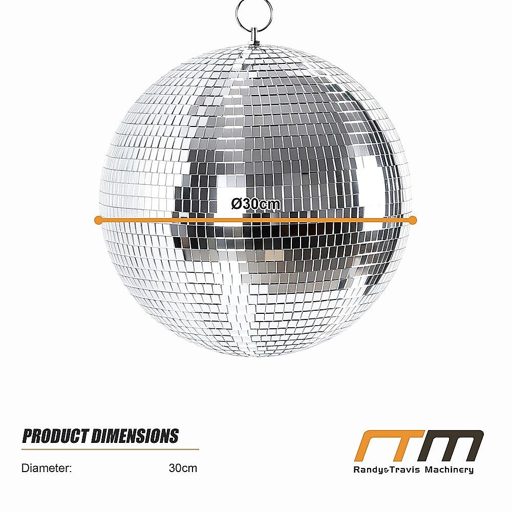 Silver Mirror Disco Ball Hanging DJ Party Decor