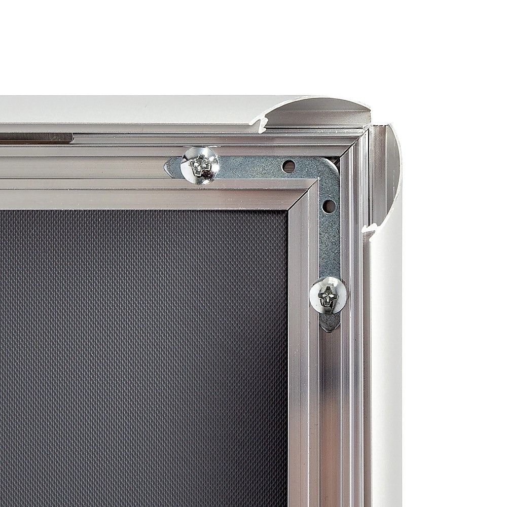 A0 2pc Aluminium Snap Poster Frame Wall Mount Sign Holder Silver