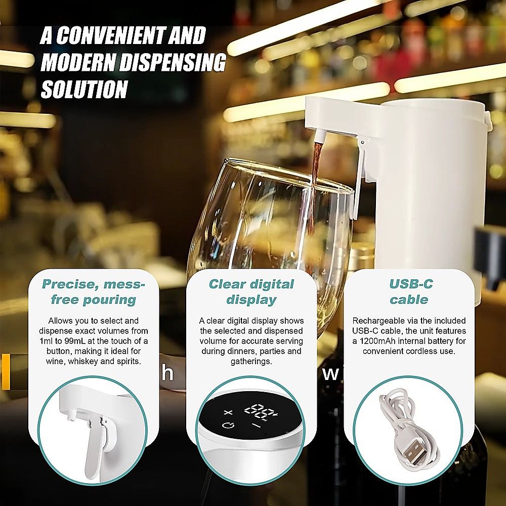 Electric Automatic Wine Decanter Aerator Pourer Pump