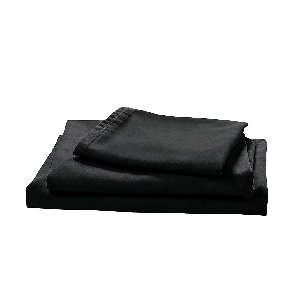 Microfiber Sheet Set 4 Piece Queen Black Deep Pocket Bed Sheets Soft Breathable Easy Care Bedding