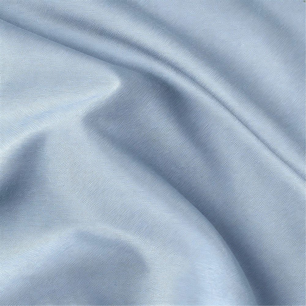 Microfiber Sheet Set 4 Piece Light Blue White Deep Pocket Bed Sheets Soft Breathable Easy Care Bedding