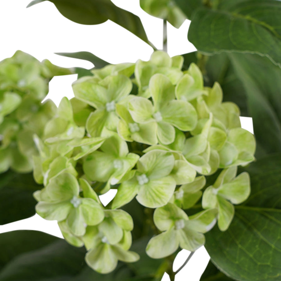Potted Artificial Green Hydrangea 50cm