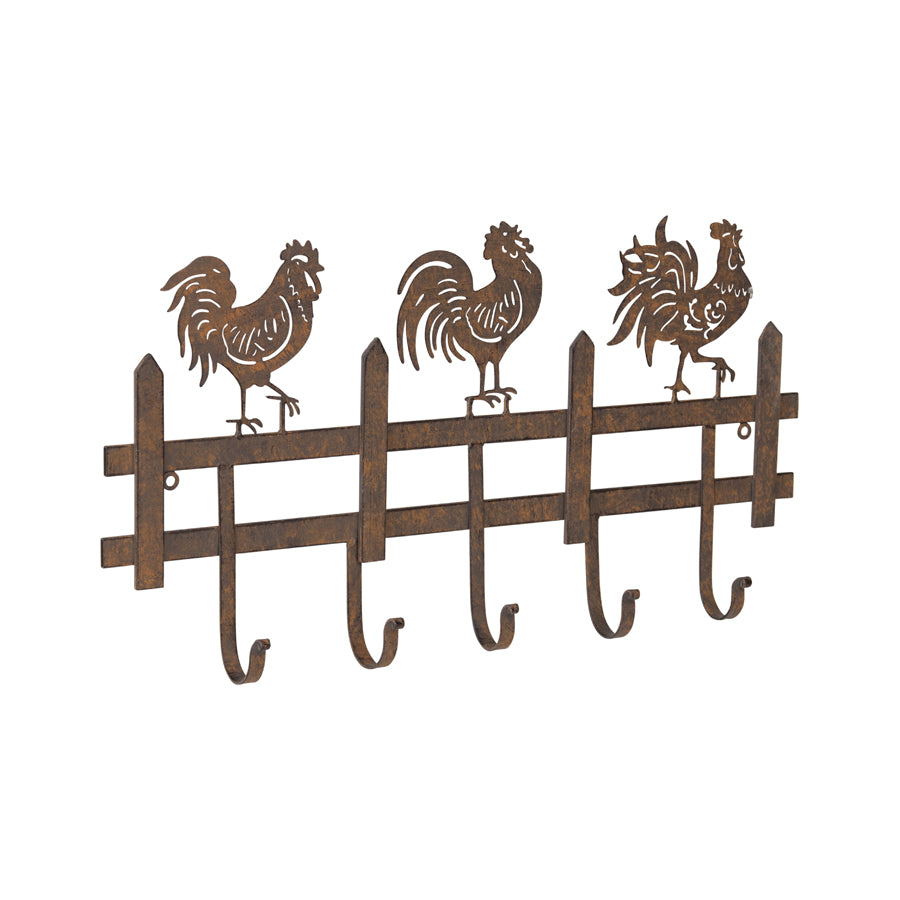 Chook Family 5 Hooks Wall Hanging 56cm