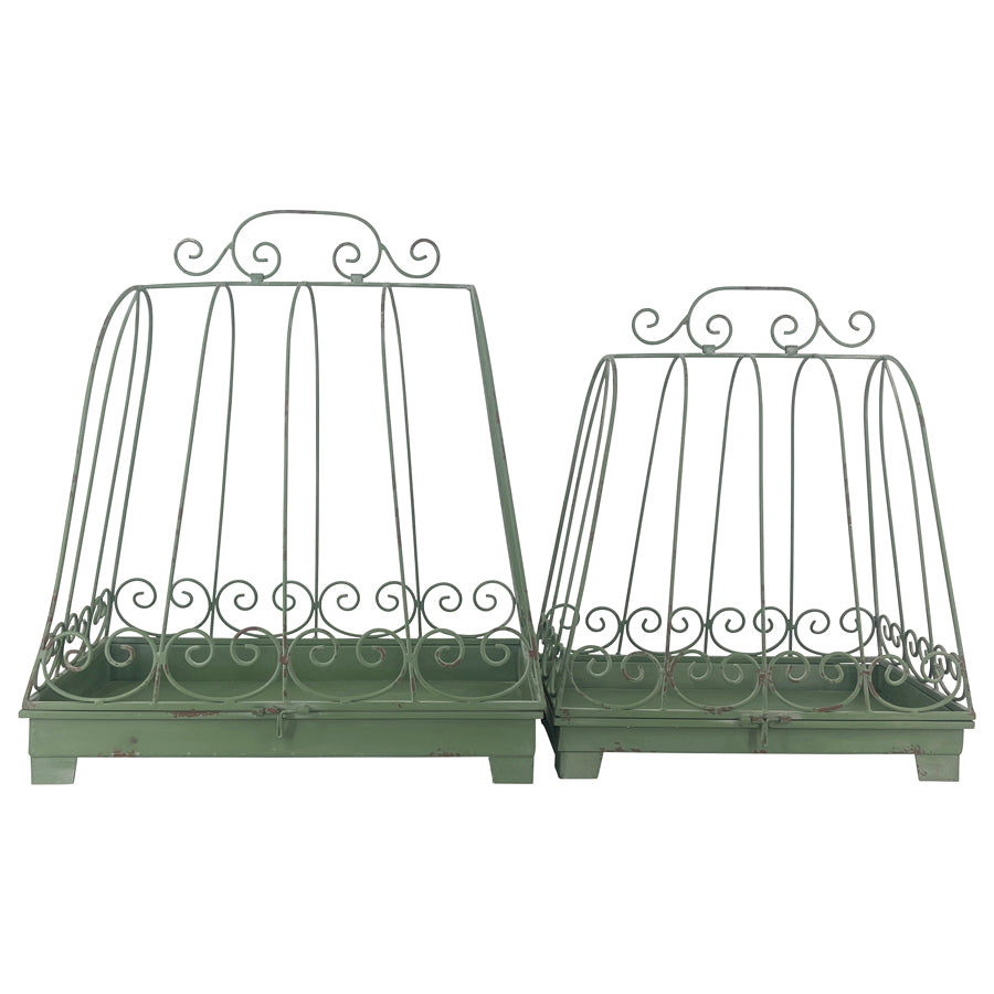 Set 2 Nested Handbag Conservatory Style Planters 45cm