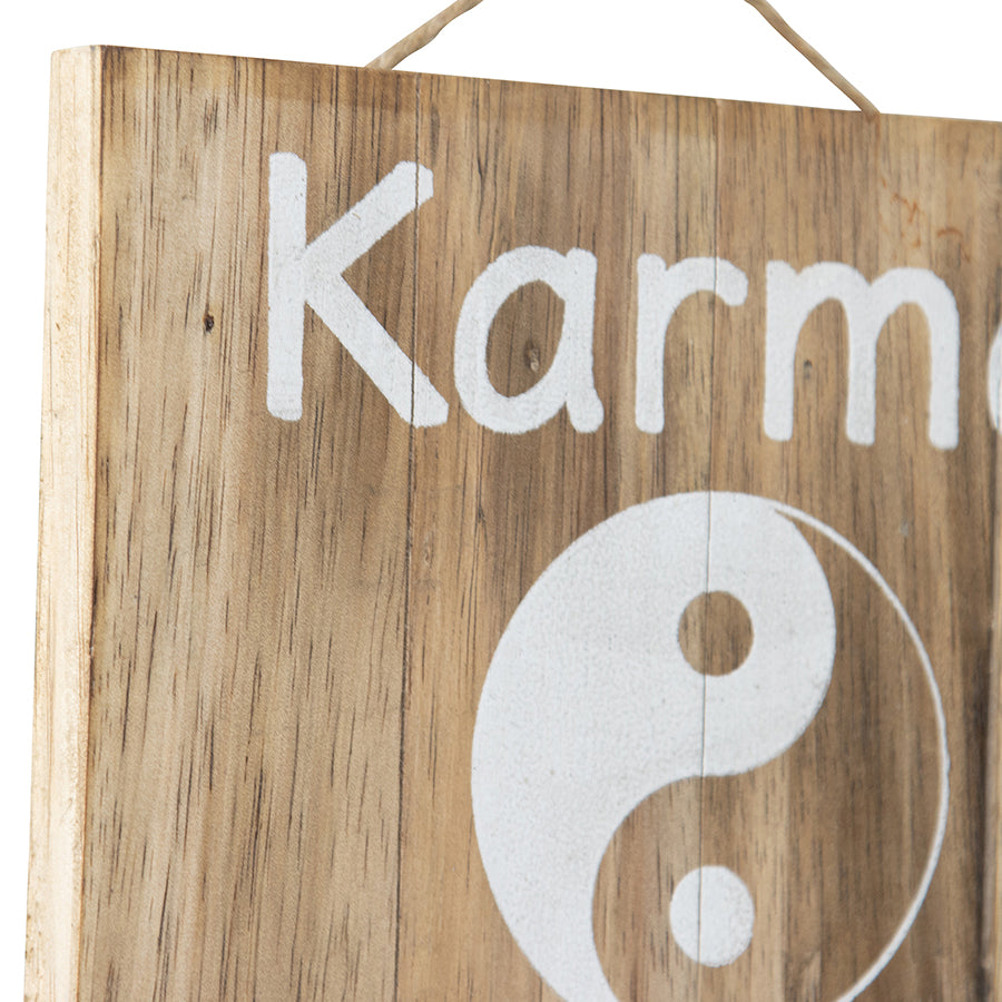 Handcrafted Karma Wall Art 20x20cm