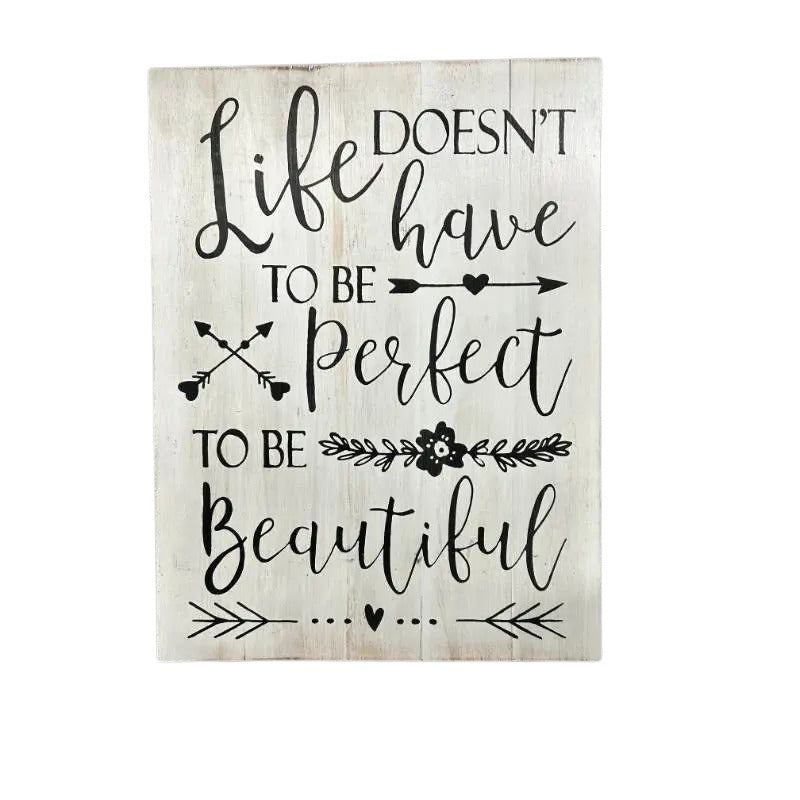 Life Beautiful Wall Art 30cm