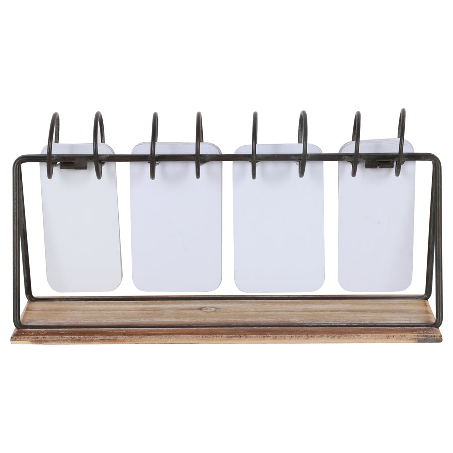 Vintage Style Table Top Calendar 28x9cm