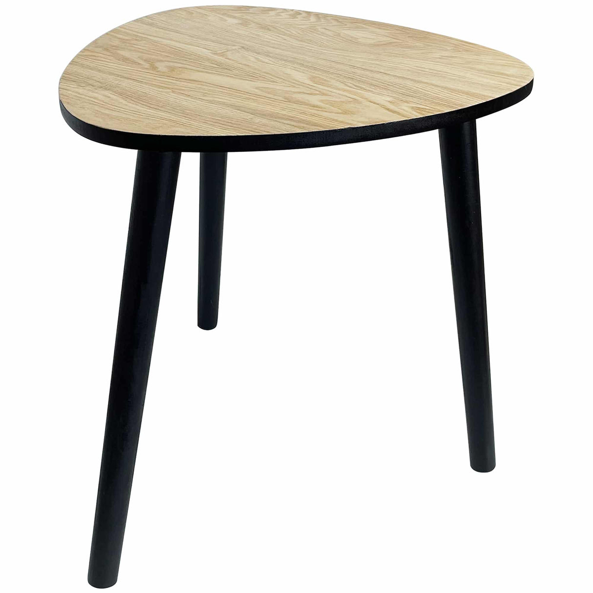 Contemporary Abstract 3 Legged Side Table 40cm