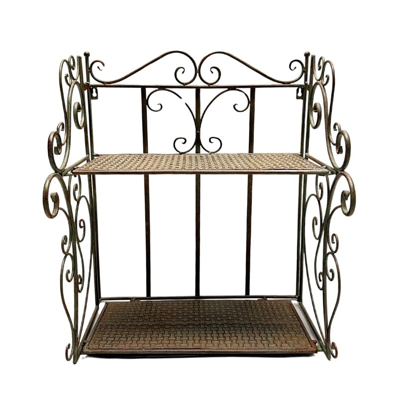 French Provincial 2 Tier Ornate Wall Shelf 60cm