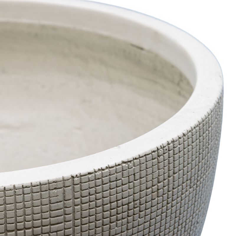 Set 2 Nested Subtle Textured Planter 37cm, 24cm