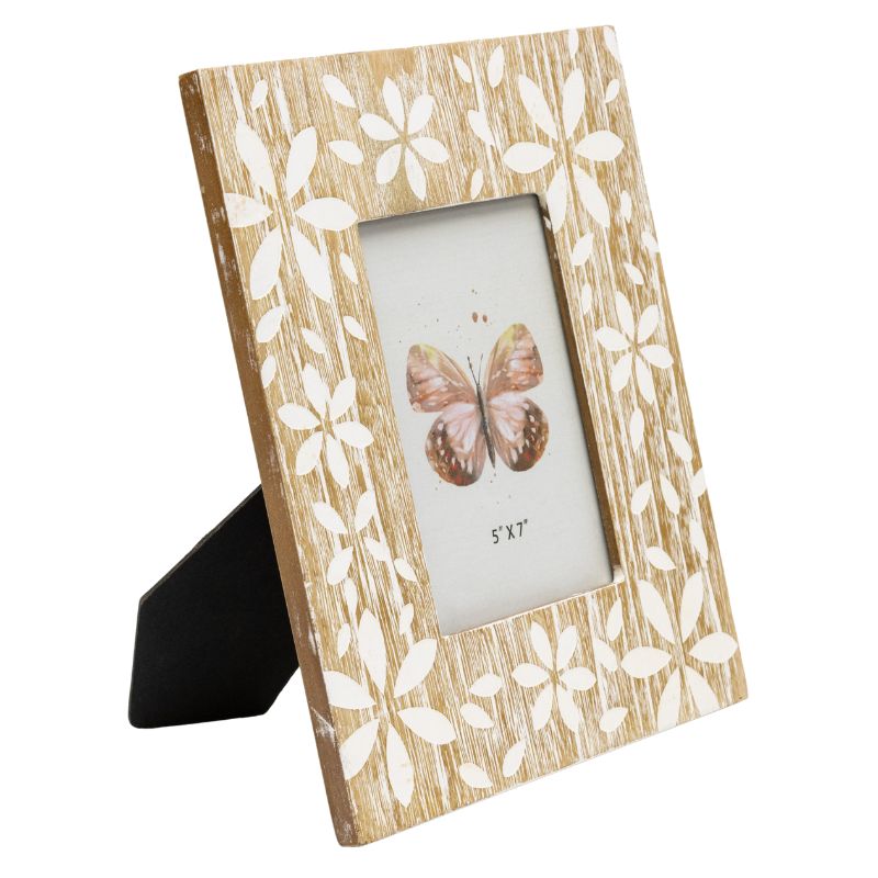 Flowers Design Photo Frame '5x7in' 29cm