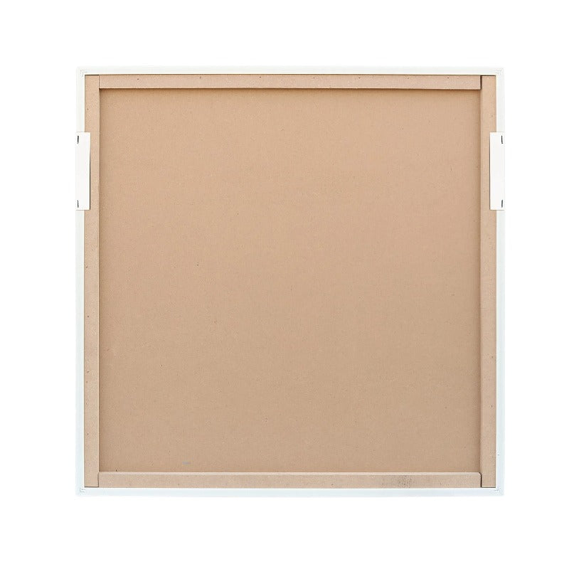 Curious Cow w Artificial Hair Framed Canvas Wall Art 60cm