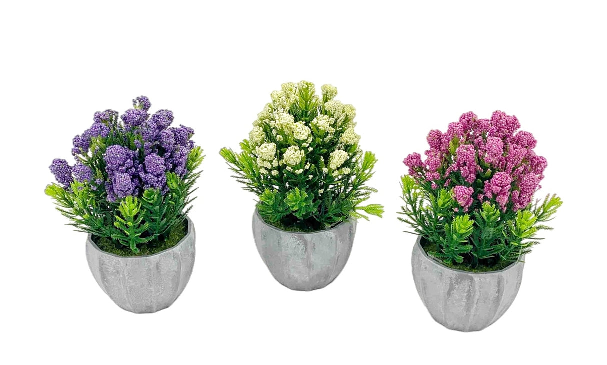 Set 3 Artificial Roseceae Assort 20cm