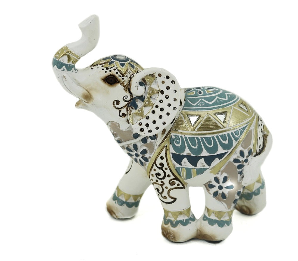 Mosaic Elephant Statue / Ornament 12cm