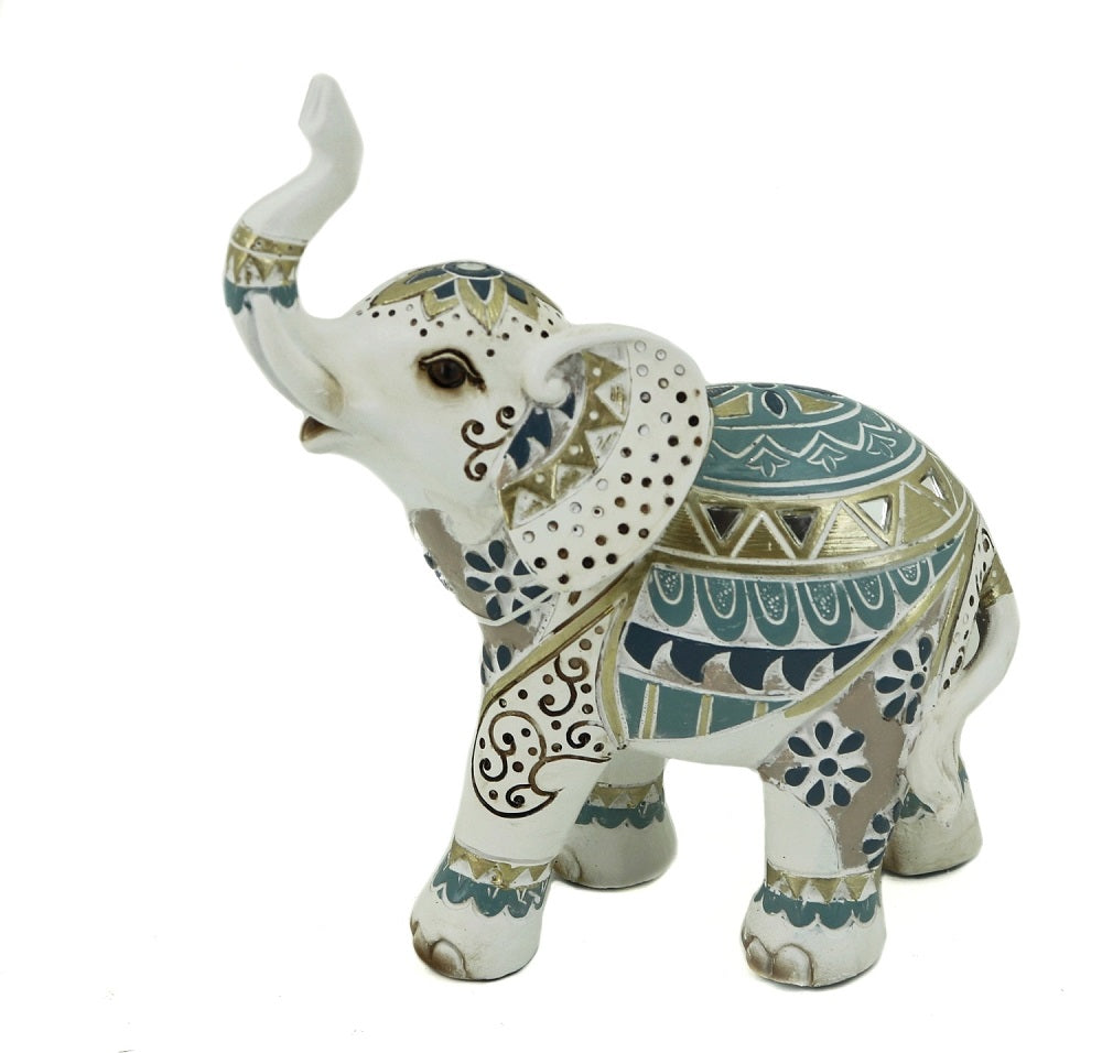 Mosaic Elephant Statue / Ornament 18cm